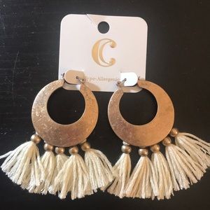 Unique tassel earrings
